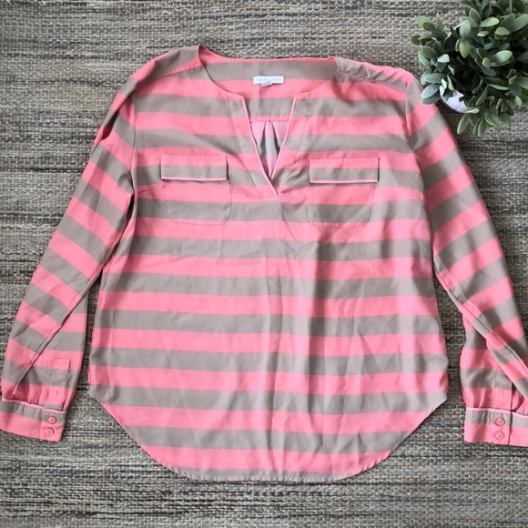 New York & Company Tops - Pink and Beige Top